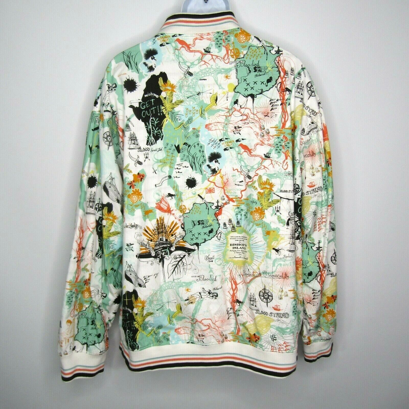 Vintage Artful Dodger All Over Print Reversable Jacket Men's Size 4XL Pirates