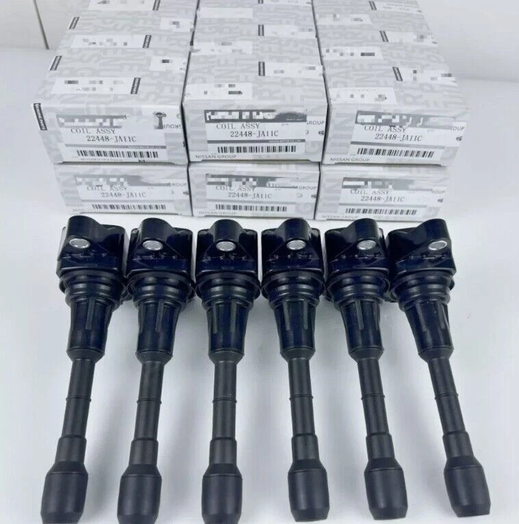 OEM 22448-JA11C 6Pcs Ignition Coils For Altima 350Z Infiniti EX35 FX35 G25 V6 US Foto 2 de 3