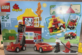Lego Duplo My First Fire Station Set 6138 Firefighters Dalmatian missing 1 piece