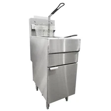 Omcan USA 44225 Full Pot Floor Model Gas Fryer