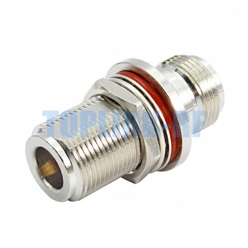 1x N Female to N Female Jack Bulkhead Nut O-Ring Type RF Coax Adapter Connector - Bild 2 von 7