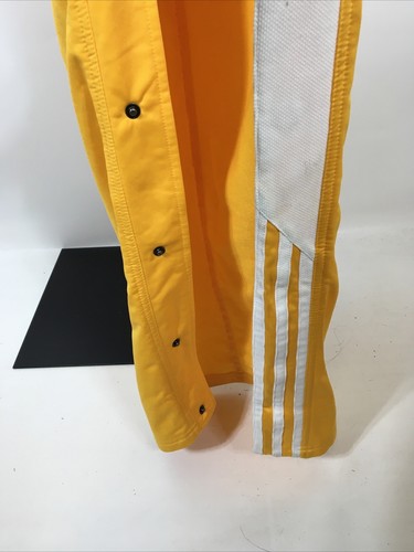 Vintage Adidas LOS ANGELES LAKERS (XL) 100% Polyester Snap Break Away Pants - Picture 6 of 11