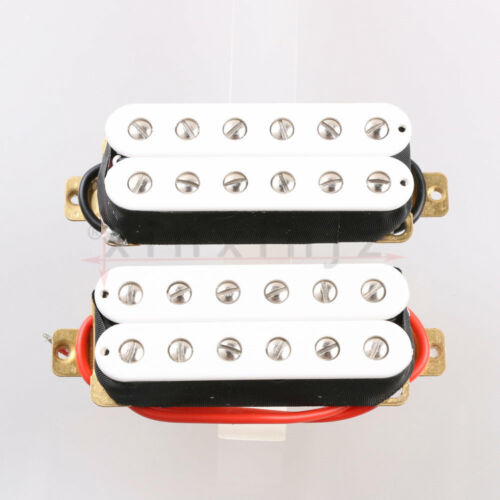 Mini juego de pastillas de doble bobina pastilla Humbucker para guitarra eléctrica blanca - Imagen 3 de 6