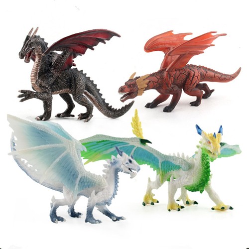 Large Fiery Dragons Figure Toy Educational Simulated Dinosaur Model Dinosaur Toy - Picture 3 of 13