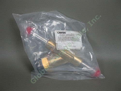 Carten UHP Ultra High Purity 300008-69 Brass Stainless Butt Weld 1" Tube Valve - Picture 1 of 5