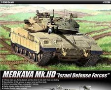 Academy #13286 1/35 Merkava Mk.IID Israel Army Tank Plastic Model Kit - Advanced