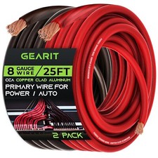 8 Gauge Wire, for Automotive Power/Ground, Battery Cable, Car Audio, RV, Amp, CC