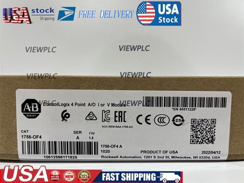 nEW IN BOX Allen Bradley AB 1756-OF4 Ser A ControlLogix 4 Pt A/O I or V Module