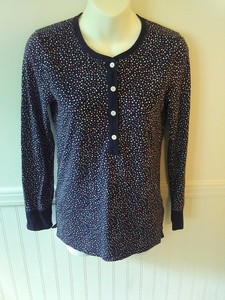 J-Crew-Multicolor-Polka-Dot-Long-Sleeve-Shirt-Size-XS