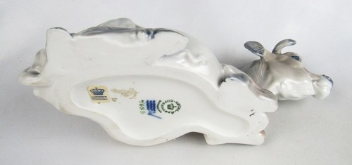 Statuina vintage Royal Copenhagen Danimarca porcellana jersey mucca #4683 - Foto 8 di 10