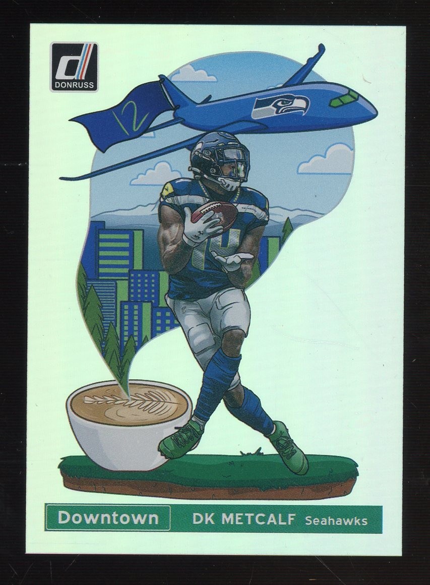 2021 Donruss Downtown! #DT32 DK Metcalf Seattle Seahawks SSP Case Hit