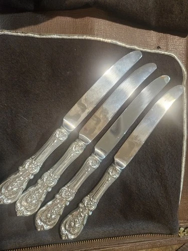 Reed & Barton Sterling silver handle Table Knives Set of 4