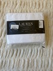 Ralph Lauren Twin Sized Bed Sheeted White 100% Cotton