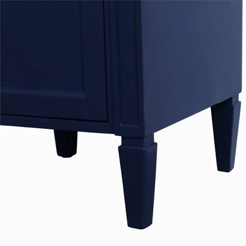 Elegant Decor Williams 18" Single Marble Top Bathroom Vanity in Blue - Picture 13 of 16