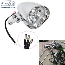 Universal Aluminum Motorcycle Chopper Bobber 4.5" Custom Head Light Lamp