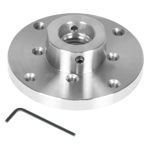 Nueva placa frontal de torno de madera de acero de 1 pulgada x 8TPI roscada con bloqueo de 4 pulgadas - Imagen 3 de 10