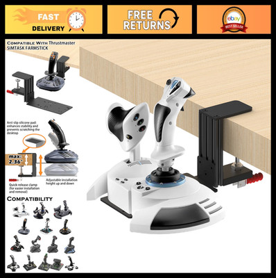 Universal Flight Simulator Joystick Desk Mount - Compatible with HOTAS, Thrustma
