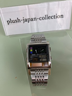 Vintage Citizen Independent 8987-L19273 Ana Digi Temp Men's