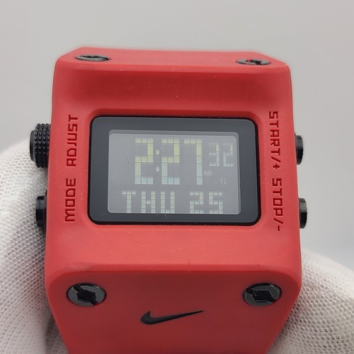 Nike Mettle Chisel Sport Red Performance Men's Watch WC0045 -857 Lot #40 - Picture 8 of 16
