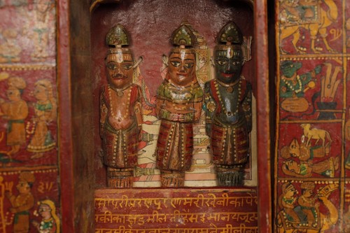 Rare portable Vishnu shrine. India , 19th century ZJ74 - Picture 2 of 19