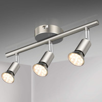 Deckenleuchte 3-Flammig Drehbar Led Strahler Mattes Nickel 3 X 4W GU10 400LM
