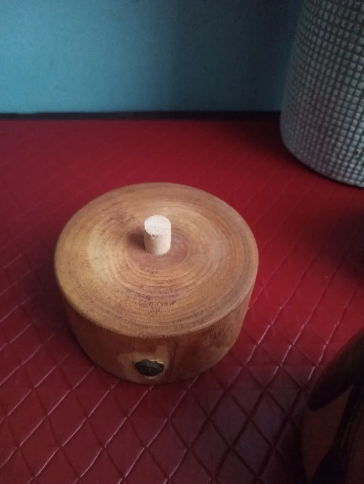 Figuras de muñeca Daruma japonesa vintage de madera firmadas por el artista Foto 4 de 4