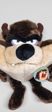 Taz Tasmanian Devil Looney Tunes 1993 Plush Stuffed Animal vtg Toy Figure 24K
