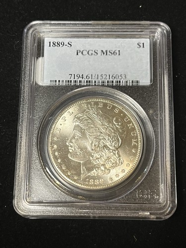 1889 S Morgan Silber Dollar MS61