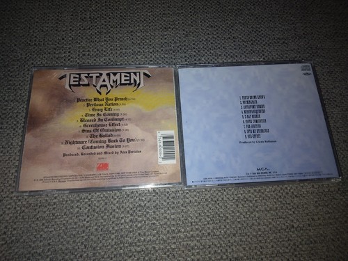 Testament - Practice What You Preach 1989 Voivod - Nothing face Japan Import - Picture 3 of 3