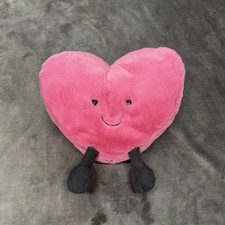 Jellycat Pink Heart Amuseable 8  Small Stuffed Plush Toy