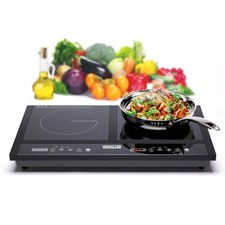 Homewell Inducto Dual Induction Cooktop Countertop Burner, Portable Electric ...
