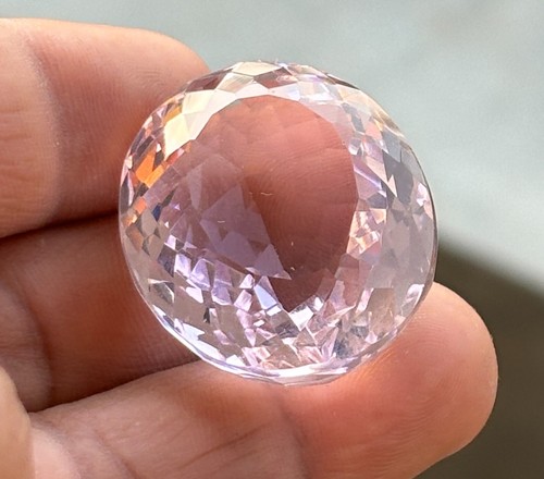 Natural Pink Kunzite 142 Ct Big Size Oval Cut Faceted Loose Gemstone - Picture 9 of 9