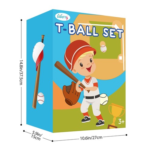 Adjustable T-Ball Set for Kids and Toddlers Includes Kids Baseball Bat Adjust... - Picture 8 of 8