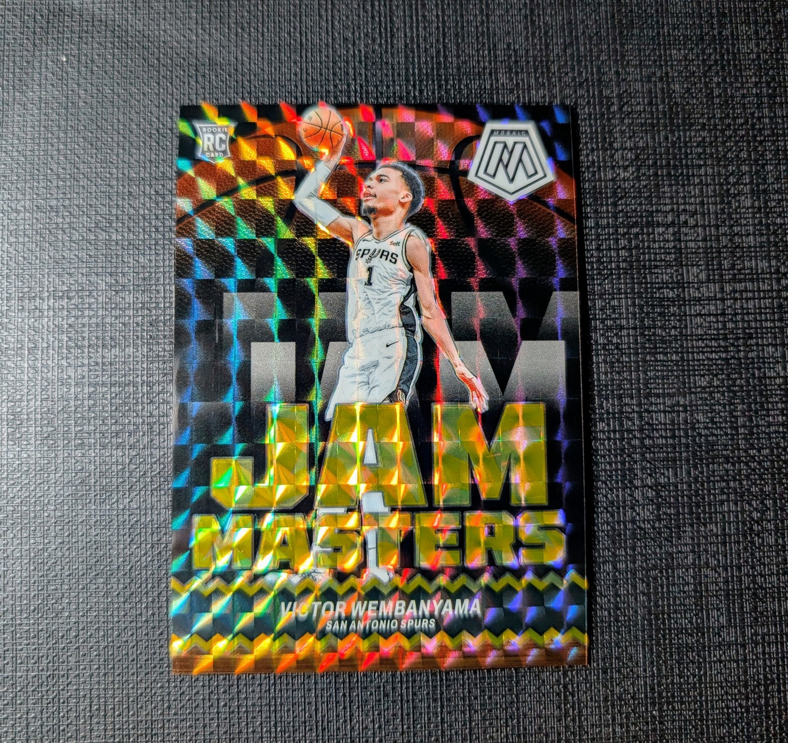 2023-24 Mosaic - Jam Masters Reactive Yellow Prizm #3 Victor Wembanyama /99