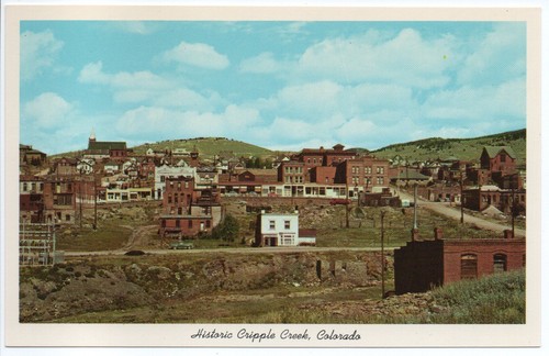 Cripple Creek CO Historic Mining Town Scenic View Vintage Chrome Postcard NP - Picture 13 of 13