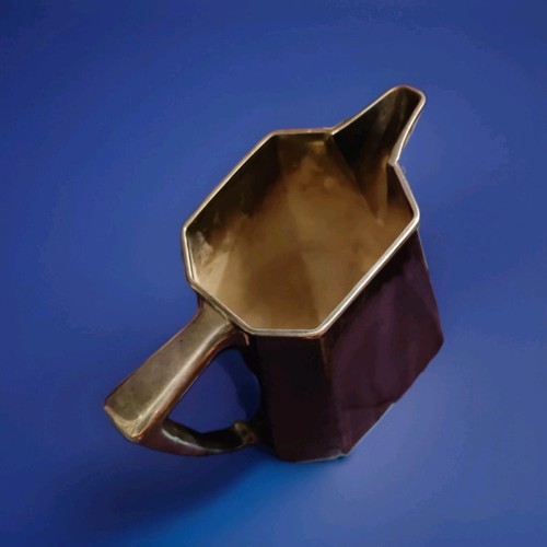 Vintage Mulholland Brothers Electroplate Nickel Silver Tea Pitcher 4pts Octagon - Picture 9 of 10