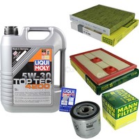 Mann Inspektionspaket 5L Liqui Moly Top Tec 5W-30 FüR VW Golf VII 1.4 TSI 1.2