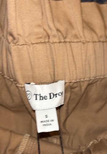 THE DROP Pamela pantaloni con cintura a vita alta cagliata e siero di latte cachi NUOVI piccoli - Foto 10 di 10