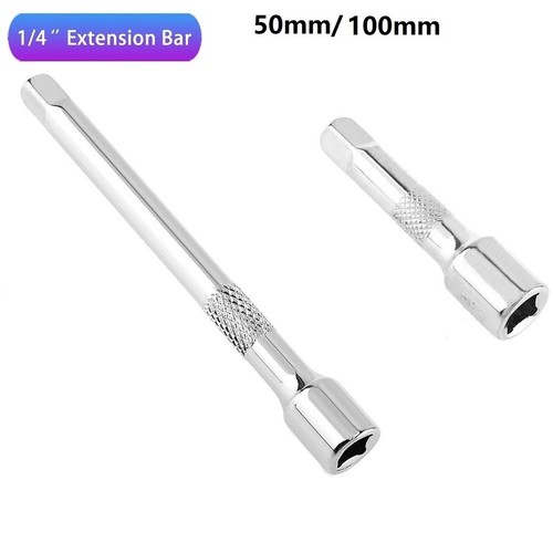Premium Chrome Steel Extension Bar for Ratchet Socket Wrench 14 Inch 2 Pack - Picture 3 of 10