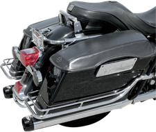 BASSANI XHAUST 4" Quick Change Series Slip-On Mufflers - Black - FL '95-'16