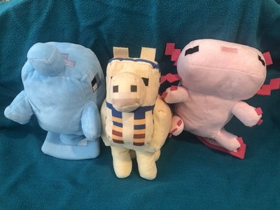 Mojang Studios Minecraft Plush Axolotl Llama Dolphin Stuffed Animals 2021
