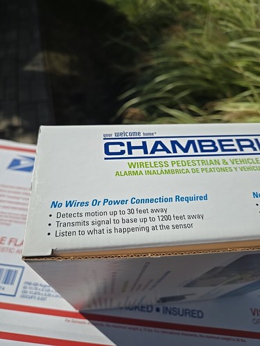 Chamberlain Reporter Drahtloses Bewegungsalarmsystem 2-Wege Sprachkommunikation NEU - Bild 10 von 23