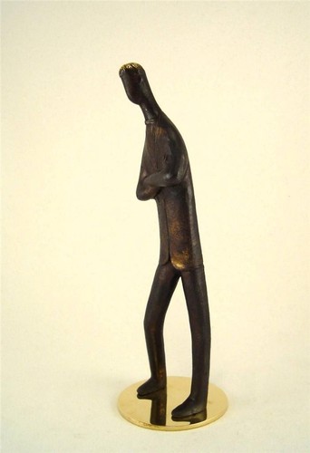 Carl AUBOCK Vienna Brass Sculpture " MY SON " Hagenauer Bronze era Austria - Picture 2 of 12