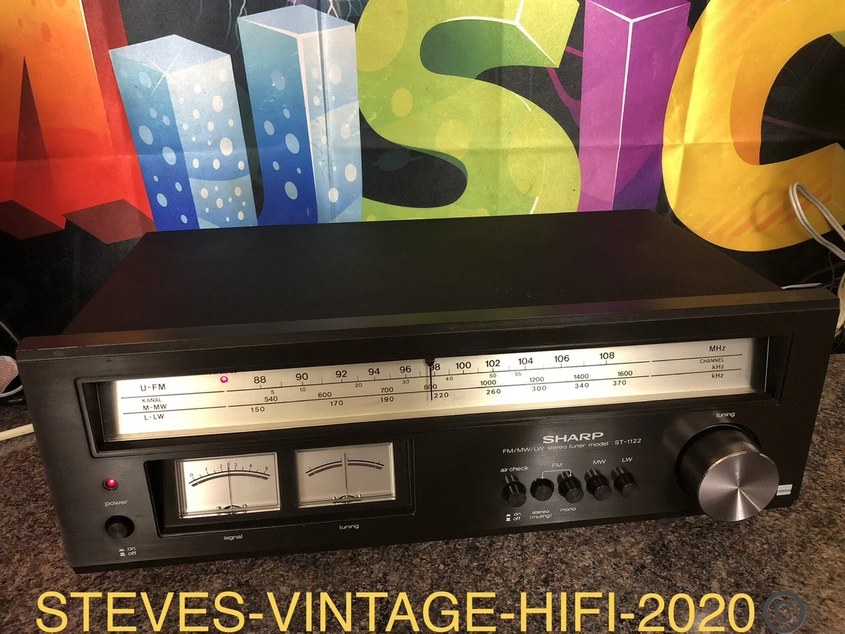Sintonizador estéreo Sharp ST-1122 FM/MW/LW 1979 RARO REPARADO CASI COMO NUEVO L@@K P+P GRATIS.!