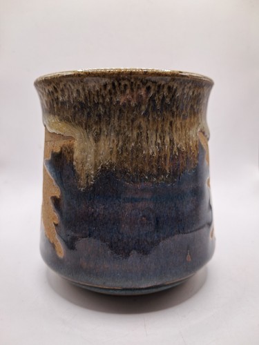 Alewine Keramik Ahornblatt Studio Kunst Kaffeebecher Teetasse 2015 3 3/4" signiert - Bild 5 von 7