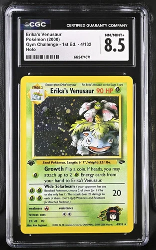 Erika's Venusaur 2000 Pokemon Gym Challenge 1st Edition CGC 8.5 #4