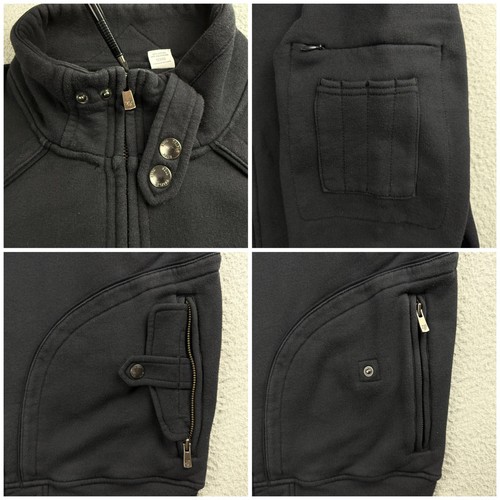 Chaqueta Triple Five Soul Para Hombre Pequeña S Negra Vellón Técnico 555 De Colección Y2K - Imagen 6 de 10
