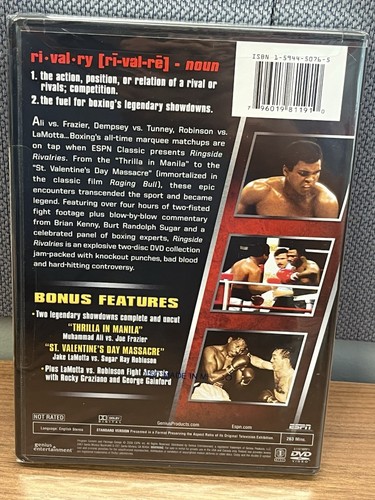 New Factory Sealed ESPN Ringside Rivalries Slugfest 2 Disc DVD Ali vs Frazier - Bild 2 von 3