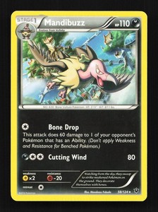 Mandibuzz 58/124 LP Fates Collide English Pokemon Card TCG
