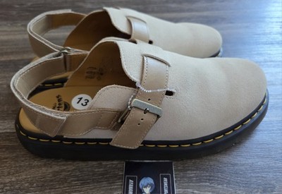 Dr Martens Jorge II Suede Mules Clogs Slingback Shoes Khaki Mens Size 13
